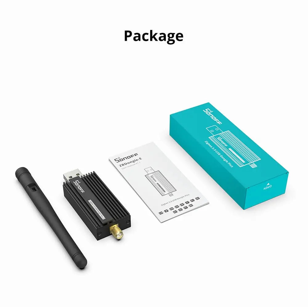 SONOFF Zigbee 3.0 USB Dongle - E ZB USB Gateway with Antenna (TI CC2652P + CP2102N Chipset) - Universal Zigbee Sniffer/Analyzer for Home Assistant, ZHA, Z2M - Compatible with Windows/Linux/Raspberry Pi