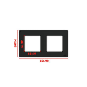 MOES 2nd Gen Star Ring Smart Light Switch - ZigBee 3.0, Push Button & Touch Control, 2/3/4 Gang Panel, Works with Alexa/Google, EU Standard