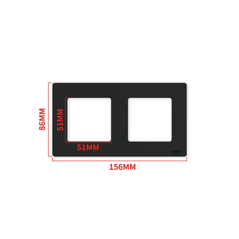 MOES 2nd Gen Star Ring Smart Light Switch - ZigBee 3.0, Push Button & Touch Control, 2/3/4 Gang Panel, Works with Alexa/Google, EU Standard