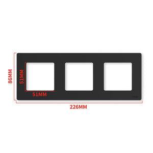 MOES 2nd Gen Star Ring Smart Light Switch - ZigBee 3.0, Push Button & Touch Control, 2/3/4 Gang Panel, Works with Alexa/Google, EU Standard
