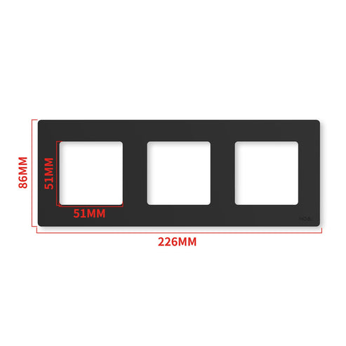 MOES 2nd Gen Star Ring Smart Light Switch - ZigBee 3.0, Push Button & Touch Control, 2/3/4 Gang Panel, Works with Alexa/Google, EU Standard