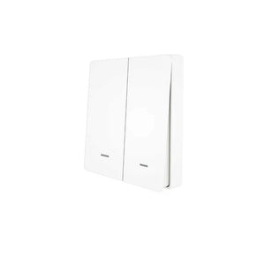 WiFi RF433 Smart Light Switch, 2-Way Multi-Control, No Neutral Wire Required, Compatible with Alexa & Google Home, Remote Control & App Control, EU Standard