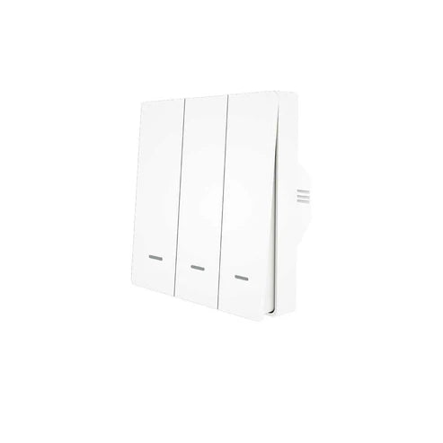 WiFi RF433 Smart Light Switch, 2-Way Multi-Control, No Neutral Wire Required, Compatible with Alexa & Google Home, Remote Control & App Control, EU Standard