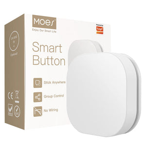 ZigBee IP55 Waterproof Smart Button Scene Switch - Wireless Remote Dimmer, Battery Powered, Works with Alexa/Google Home, Hub Required for Outdoor/Indoor Smart Lighting Control