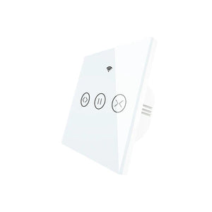 Smart Curtain Switch WiFi & RF433 - Single Pole Neutral Wire Required, Compatible with Roller Shutters, Blinds, Motorized Curtains - Works with Alexa/Google Home (EU Standard)