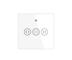 MOES ZigBee Curtain Switch Smart Touch – RF433 Roller Blinds & Shutter Switch, Works with Alexa/Google Home, SmartThings, Hub Required, Timer & Remote Control, Neutral Wire Required, EU Version