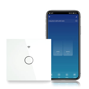 ZigBee 2 Way Smart Light Switch - Touch & Multi-Control Panel, Neutral Wire Optional, No Capacitor Needed, Works with Alexa/Google Home, EU Version (Requires ZigBee Hub)