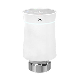 MOES ZigBee Smart Radiator Thermostatic Valve (BRT-100 Mini) - Tuya Compatible WiFi TRV for Home Heating - Energy Saving Soft Touch Design - Works with Alexa/Google Home - White & Black (2 Styles)