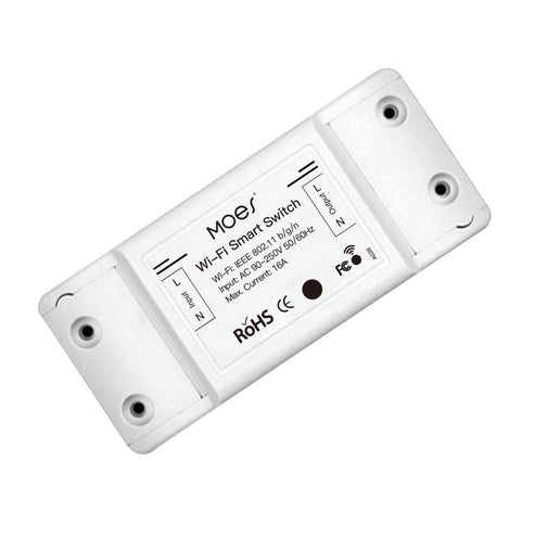 WiFi Smart Switch DIY Module - 16A Electric Current/Voltage/Power Monitor - Universal Energy Meter with Real-Time Tracking - Works with Alexa, Google Home & Smart Life App - No Hub Required