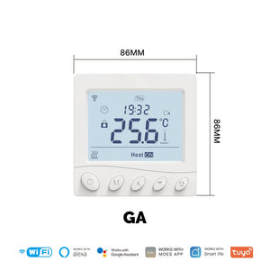 WiFi Thermostat Room Temperature Controller - Smart Programmable for Water Boiler, Electric & Gas Heating Systems, Floor Heating | Works with Alexa/Google Home | App Remote Control & Energy Saving