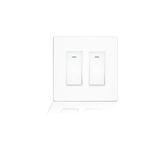WiFi Smart In-Wall Light Switch 2/3/4 Gang, Compatible with Alexa & Google Home, No Hub Required, Touch Panel Push Button, Remote Control & Timer, Neutral Wire Needed, FCC Certified (US Version)