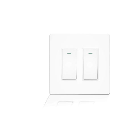WiFi Smart In-Wall Light Switch 2/3/4 Gang, Compatible with Alexa & Google Home, No Hub Required, Touch Panel Push Button, Remote Control & Timer, Neutral Wire Needed, FCC Certified (US Version)