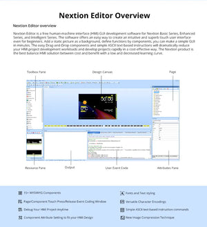 Nextion NX4024T032 3.2-inch HMI Touch Display – Basic Series TFT LCD Panel, 320x240 Resolution, UART Serial Communication, for Arduino/Raspberry Pi/ESP32, DIY Smart Home & Industrial Control