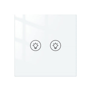 MOES WiFi Smart Light Dimmer Switch - 1/2/3 Gang EU Version Touch Panel, Works with Alexa/Google Home, No Hub Required, Smooth Brightness Control (Neutral Wire Needed)
