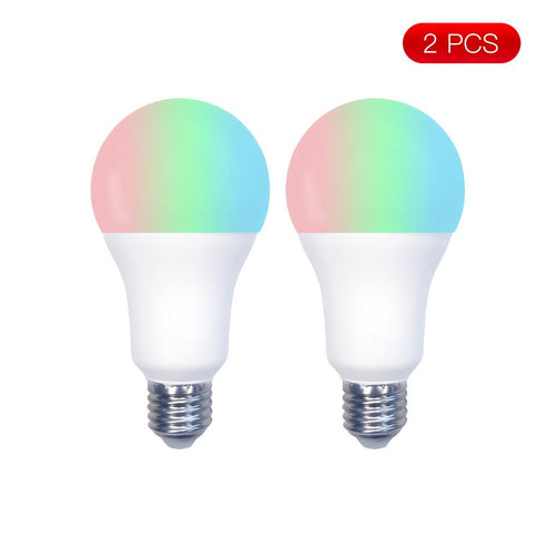 WiFi Smart LED Light Bulb, 14W RGB + CCT Color Changing Bulb, Dimmable, Compatible with Alexa & Google Home, Energy Saving, Timer Function, Works with Smartphone App, Voice Control, Soft White to Multicolor