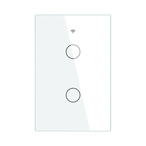 Glass Switch Panel Cover - 1/2/3/4 Gang Wall Plate - US & EU Version (Panel Only, No Switch Included) - Tempered Glass Wall Plate for Light Switches - Modern Sleek Design for Home & Office