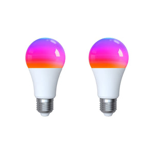Tuya Matter Smart Bulb E27, 5W RGB+CCT Color Changing (2700K-6500K), WiFi & Matter Compatible, Works with Alexa/Google/HomeKit, Dimmable LED Light, Voice & App Control, 16 Million Colors