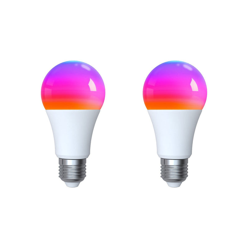 Tuya Matter Smart Bulb E27, 5W RGB+CCT Color Changing (2700K-6500K), WiFi & Matter Compatible, Works with Alexa/Google/HomeKit, Dimmable LED Light, Voice & App Control, 16 Million Colors