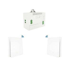 Smart RF433 Transmitter Push Button Switch - Wireless Remote Control, Self-Powered, No Batteries Needed, Multi-Control for Home Automation (EU Plug)