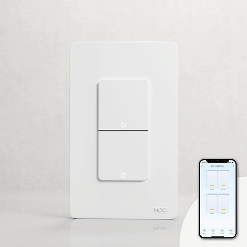 WiFi Smart Light Switch - 1/2/3/4 Gang Multi-Switch, Works with Alexa/Google Home, App & Voice Control, No Hub Required, Neutral Wire Required