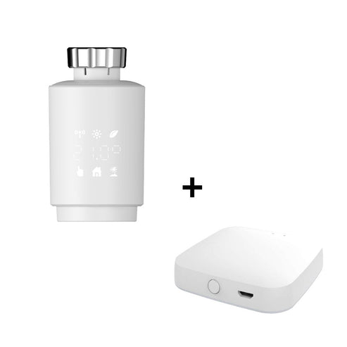 Zigbee Smart Thermostat Radiator Valve TRV - Energy Saving Programmable Thermostatic Valve with Digital Timer, Works with Alexa/Google Home/MQTT, Voice & App Remote Control