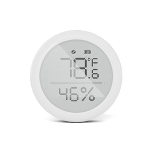 MOES Zigbee Smart Temperature & Humidity Sensor - Indoor Hygrometer Thermometer, Works with Alexa/Google Home, Wireless Room Climate Monitor, Battery Powered