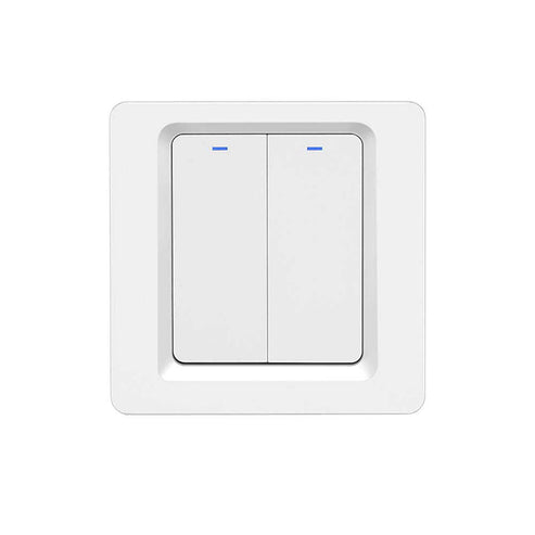 Smart WiFi Light Switch 2-Way Multi-Control, Neutral Wire Required, Works with Alexa & Google Home, Touch Push Button, Remote & Voice Control, Timer Function, CE Certified (EU Standard)