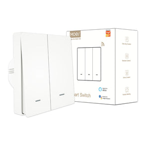 ZigBee Smart Light Switch 1/2/3 Gang - Push Button Multi-Control, Neutral Wire Optional, Works with Alexa & Google Home, Requires Hub (EU Version)