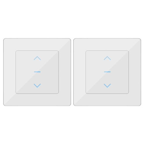 WiFi Smart Curtain Switch - Touch Control for Motorized Curtains & Roller Blinds, Works with Alexa/Google Home, EU Standard Design, No Hub Required, Neutral Wire Needed (220-240V)