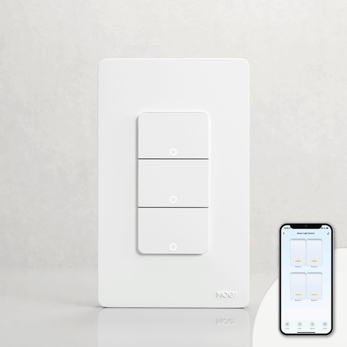 WiFi Smart Light Switch - 1/2/3/4 Gang Multi-Switch, Works with Alexa/Google Home, App & Voice Control, No Hub Required, Neutral Wire Required