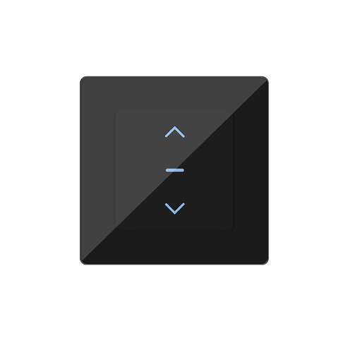 WiFi Smart Curtain Switch - Touch Control for Motorized Curtains & Roller Blinds, Works with Alexa/Google Home, EU Standard Design, No Hub Required, Neutral Wire Needed (220-240V)