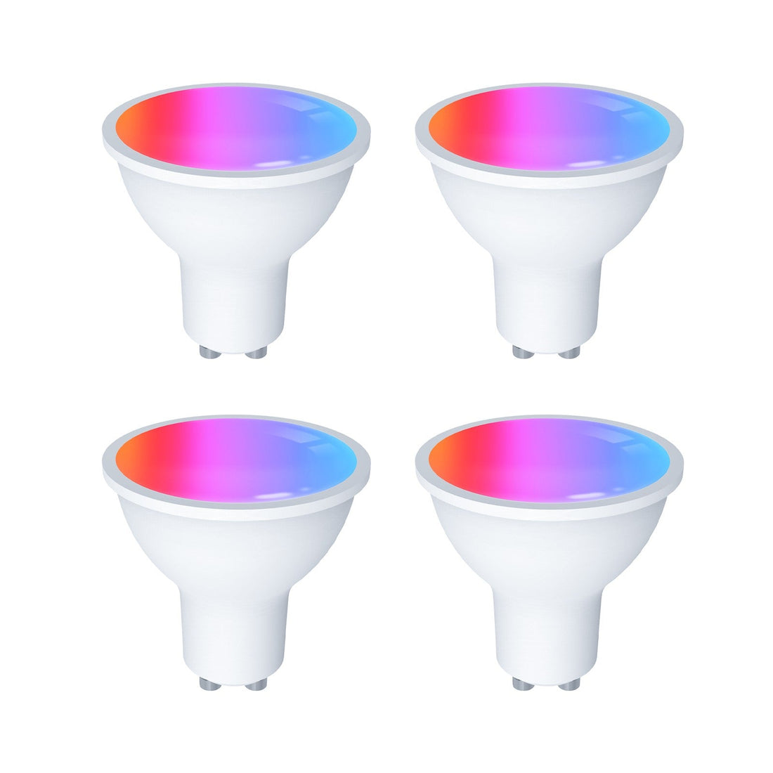 Tuya GU10 Matter Smart Bulb, 5W RGB+CCT Color Changing (2700K-6500K), WiFi & Matter Compatible, Works with Alexa/Google/HomeKit, Dimmable LED Spotlight, Voice & App Control, 16 Million Colors