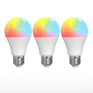Smart Bluetooth LED Bulb, 9W E27 RGB Color Changing, Dimmable Works with Alexa & Google Home, 16 Million Colors, Voice & App Control, Tunable White 2700K-6500K, No Hub Required