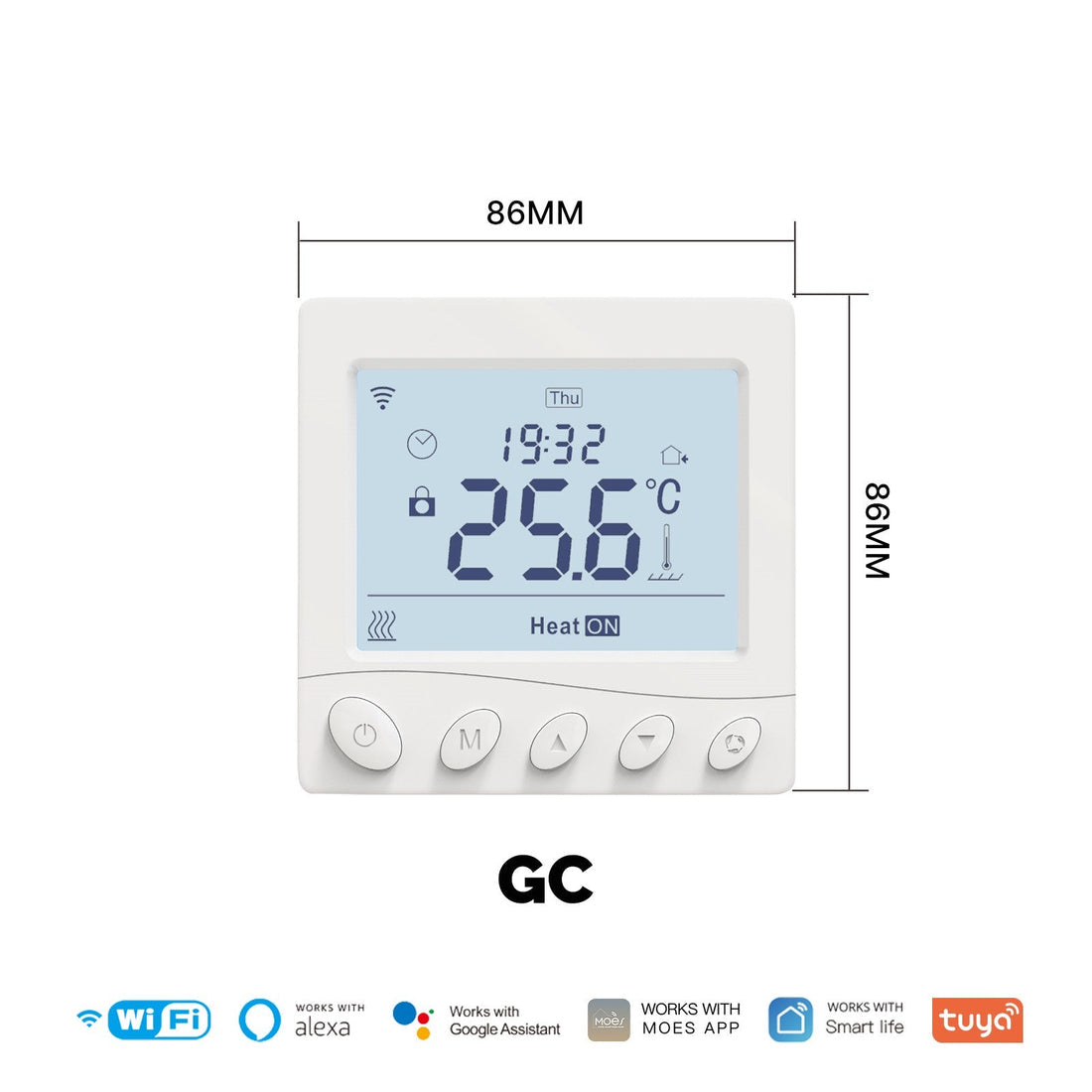 WiFi Smart Thermostat - Room Temperature Controller for Water/Electric/Gas Boiler & Floor Heating, Programmable, Works with Alexa/Google Home, Energy Saving App Control