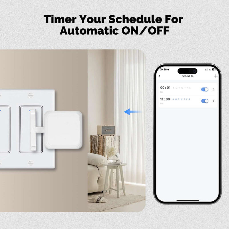 Smart Bluetooth Finger Robot Warp Switch Button – Wireless Remote Control Switch Bot, App-Controlled for Smart Home, Office, IoT Devices (Works with Alexa, Google Home)