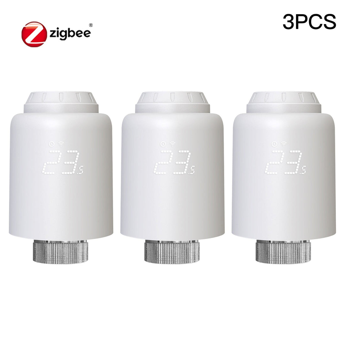 Tuya Zigbee Smart Thermostatic Radiator Valve TRV 601 - Programmable Heating Thermostat with Remote Control, Works with Alexa/Google Home, Energy Saving, Easy Install