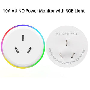 WiFi Smart Plug Outlet, Smart Power Socket with Energy Monitoring & RGB Light, Works with Alexa & Google Home, Wireless Remote Control, Timer & Schedule, No Hub Required, 2.4GHz WiFi Only (15A/1800W)