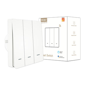 ZigBee Smart Light Switch 1/2/3 Gang - Push Button Multi-Control, Neutral Wire Optional, Works with Alexa & Google Home, Requires Hub (EU Version)