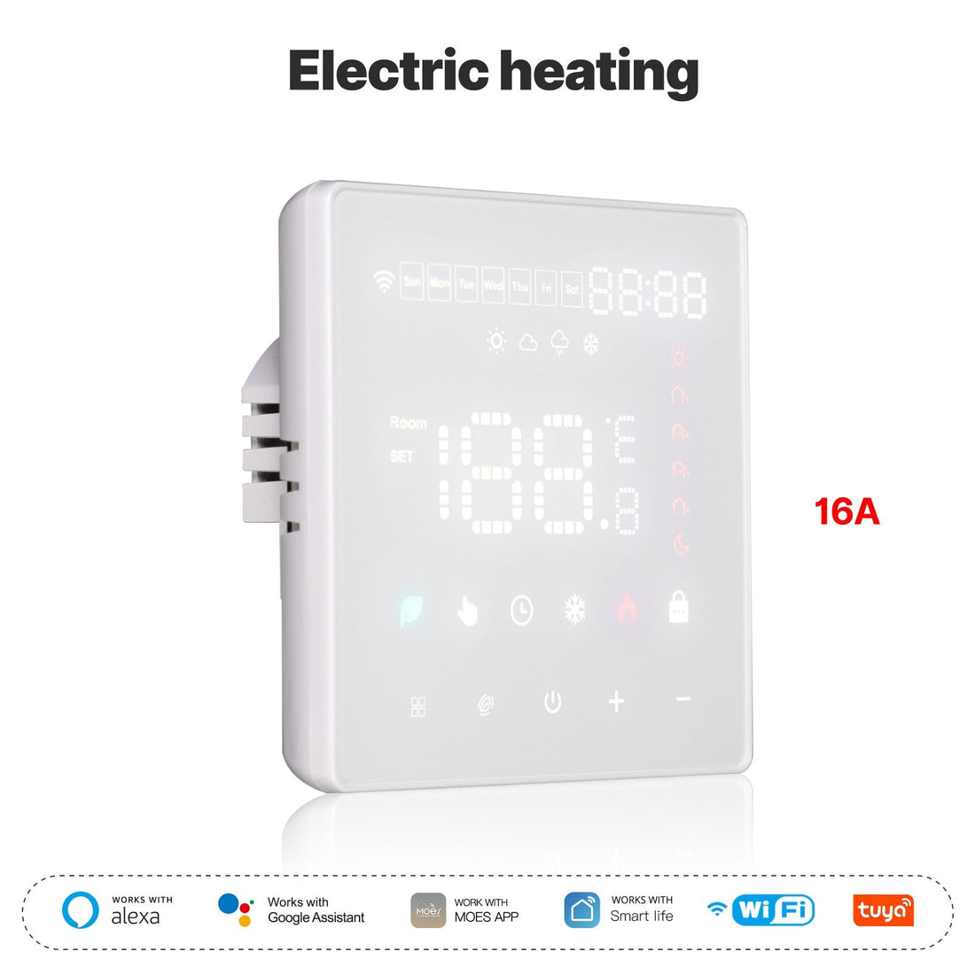 WiFi Smart Thermostat - Programmable Temperature Controller for Water Boiler & Electric Heating, Works with Alexa/Google Home, Energy Saving, Easy Installation