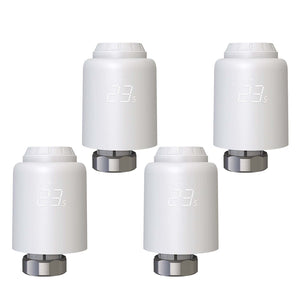 WiFi Smart Thermostatic Radiator Valve (TRV) - Programmable Heating Thermostat with Rotatable Screen, Anti-Scale Mode, Works with Alexa/Google Home, Digital Temperature Control