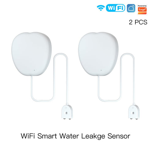 WiFi Smart Water Leak Detector - Flood Sensor Alarm with Real-Time App Alerts, Wireless Moisture & Pipe Leakage Sensor, Works with Alexa & Google Home for Home Security