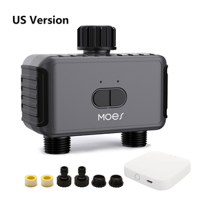 Bluetooth Smart Sprinkler Timer - Dual Outlet Water Timer with App Control, Programmable Irrigation System for Lawn & Garden (Weather Resistant, Battery Powered, Easy Installation)