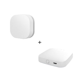 ZigBee Smart Button Scene Switch - IP55 Waterproof Wireless Remote Dimmer, Works with Alexa/Google Home via Hub, Outdoor/Indoor Use, Multi-Scene Control, No Wiring Needed