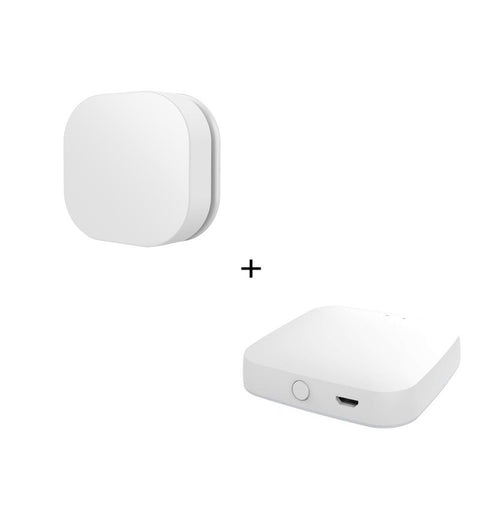 ZigBee Smart Button Scene Switch - IP55 Waterproof Wireless Remote Dimmer, Works with Alexa/Google Home via Hub, Outdoor/Indoor Use, Multi-Scene Control, No Wiring Needed