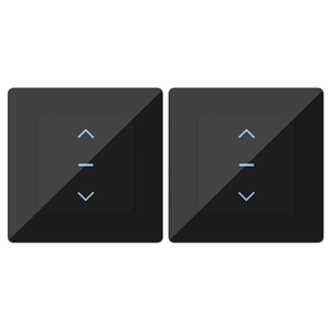 WiFi Smart Curtain Switch - Touch Control for Motorized Curtains & Roller Blinds, Works with Alexa/Google Home, EU Standard Design, No Hub Required, Neutral Wire Needed (220-240V)