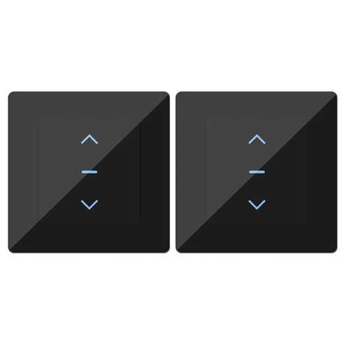 Smart WiFi Curtain Switch - Touch Control for Motorized Curtains & Roller Blinds, Works with Alexa/Google Home, App Remote Control, Timer & Voice Command, No Hub Required, CE Certified (EU Version)