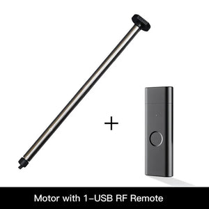Rechargeable Tubular Roller Blind Motor with RF433 Remote Control – Battery-Powered Smart Motor for Roller Shades, Electric Window Blinds, Automatic Shutter System (Compatible with 28-45mm Tubes)