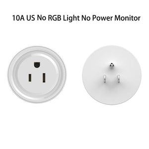 WiFi Smart Plug Outlet, Smart Power Socket with Energy Monitoring & RGB Light, Works with Alexa & Google Home, Wireless Remote Control, Timer & Schedule, No Hub Required, 2.4GHz WiFi Only (15A/1800W)