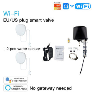 WiFi Smart Water Leak Detector - Flood Sensor Alarm with Real-Time App Alerts, Wireless Moisture & Pipe Leakage Sensor, Works with Alexa & Google Home for Home Security