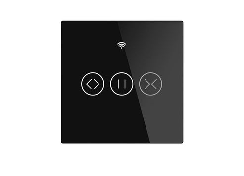 MOES ZigBee Curtain Switch Smart Touch – RF433 Roller Blinds & Shutter Switch, Works with Alexa/Google Home, SmartThings, Hub Required, Timer & Remote Control, Neutral Wire Required, EU Version